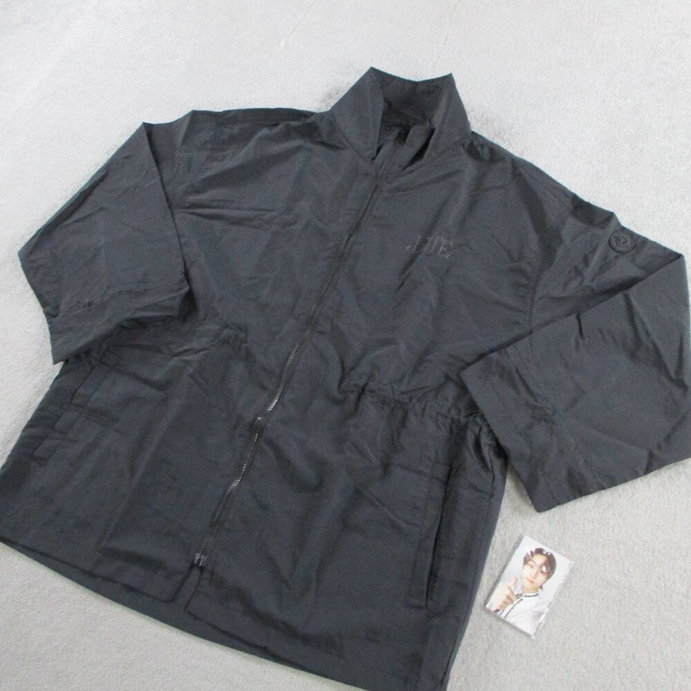 ENHYPEN World Tour Fate Windbreaker Adult F Black Jacket Pullover Lightweight - Picture 2 of 13